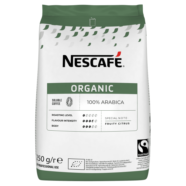 nescafe organic arabica coffee bag