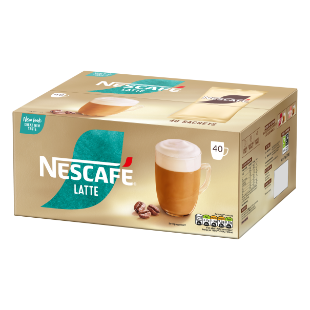 Nescafe Latte Sachets Box Visual Right