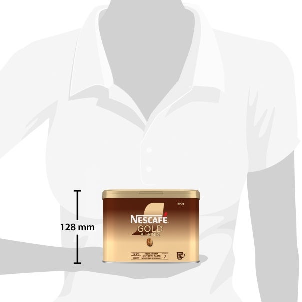 Nescafe Gold Blend 500g Tin size guide 