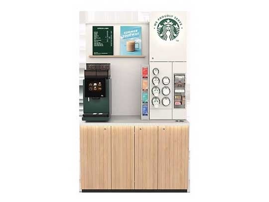 we proudly serve Starbucks self-serve coffee machine tall