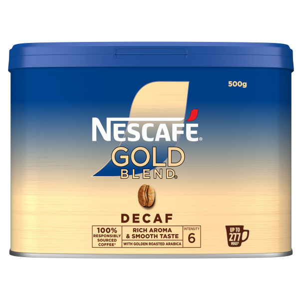  NESCAFÉ® gold decaf 500g tins front