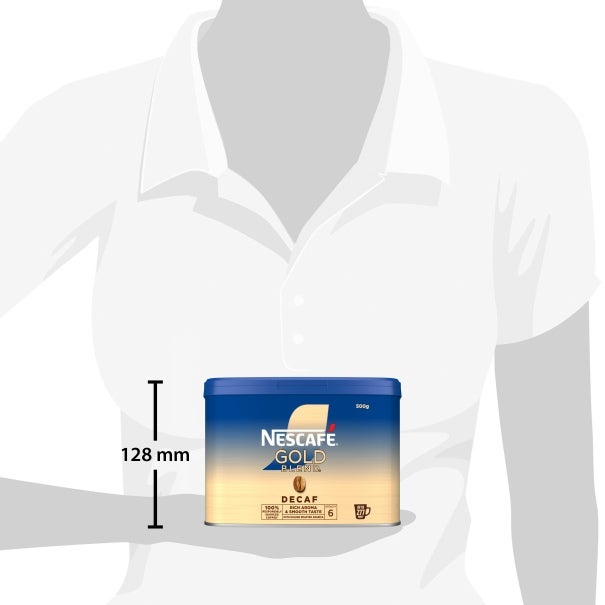  NESCAFÉ® gold decaf tins size
