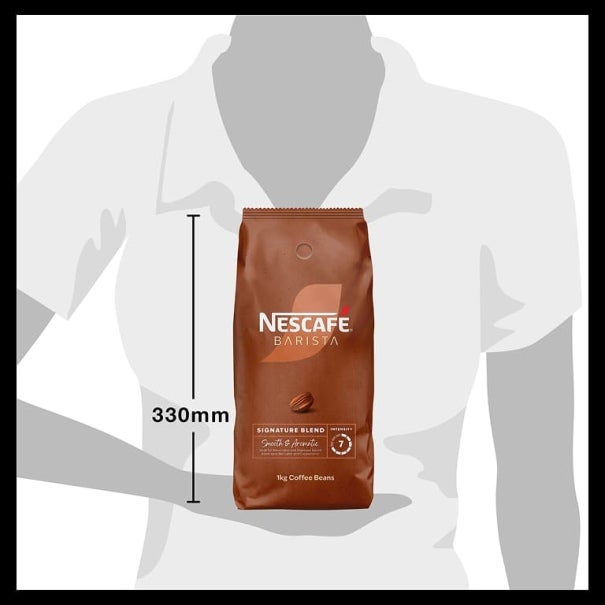 nescafe barista beans signature size guide