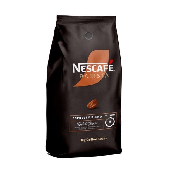 nescafe barista coffee beans espresso -pack side