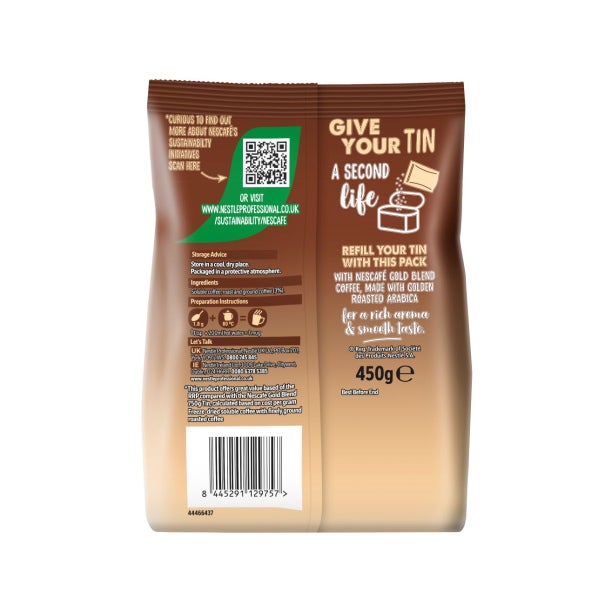nescafe gold blend value pack back