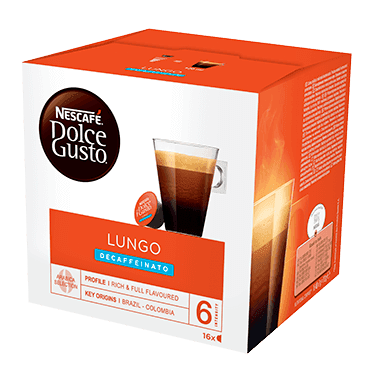 Nescafé Dolce Gusto Lungo Decaf Capsules Angle View 