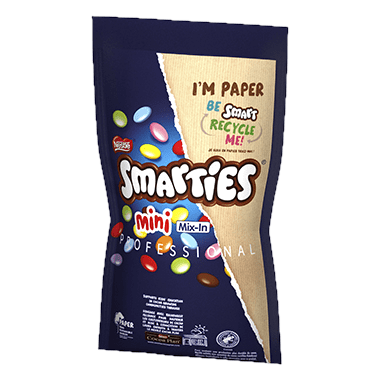 Pack shot from front of Nestle Professional SMARTIES® Mini Mix in 500g bag