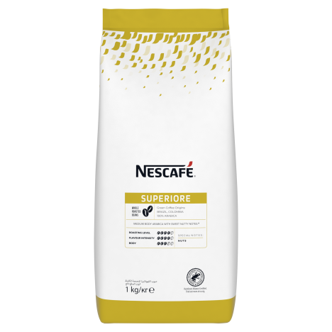 NESCAFÉ® Superiore whole roasted coffee beans bag front pack image