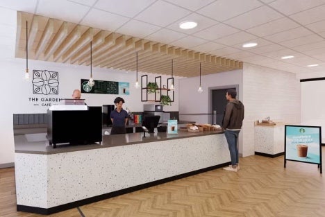 we proudly serve Starbucks cafe