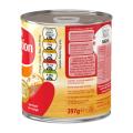 The back of a 397g tin of Carnation Caramel 