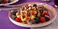 Waffles covered in KitKat® 1L Sauce