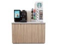 we proudly serve Starbucks self-serve coffee machine short