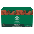 Green box of Starbucks Premium Instant Medium Roast coffee, featuring 150 sticks of soluble coffee with finely ground roasted