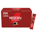 Nescafé Original 200 sachets coffee box.