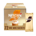 NESCAFÉ Caramel Latte Flavour one mug sachets 72-pack instant coffee box