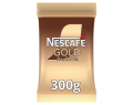 Nescafé Gold Blend instant coffee pouch, 300g, brown-to-gold gradient.