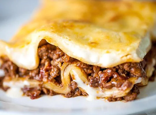 Beef lasagne