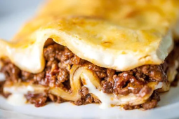 Beef lasagne