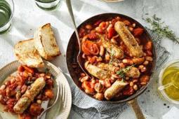 Garden Gourmet Vegan Cumberland Sausage used in Sausage and Bean Cassoulet recipe