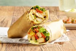 vegan tortilla wraps on a table