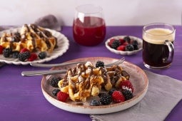 Breakfast Waffle made with KITKAT