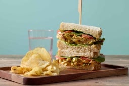 Coronation roast “chicken” sandwich