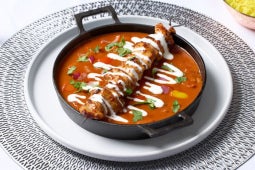 chicken shashlik indo chinese-fusion dish plated