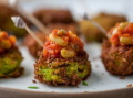 Crab and Chickpea Bhajis with Chakalaka