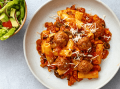 Rigatoni with vegan balls
