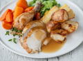 Roast chicken dinner