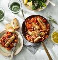 Garden Gourmet Vegan Cumberland Sausage used in Sausage and Bean Cassoulet recipe
