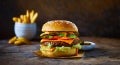 Spicy veggie burger