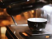 coffee machine making coffee