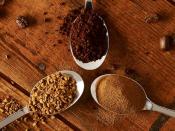 spoons with different coffee blends on them