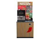 Nescafé flooring standing unit with header