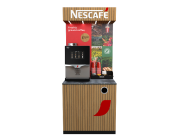 Nescafé floor standing unit with lightbox
