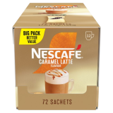 NESCAFÉ Caramel Latte Flavour instant coffee sachets 72-pack value box