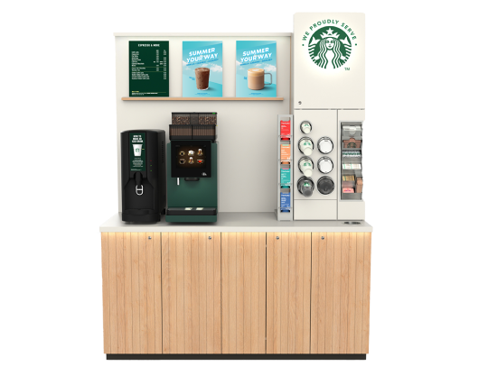 We Proudly Serve Starbucks Programme Countertop Coffee Machine