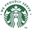We Proudly Serve Starbucks logo small